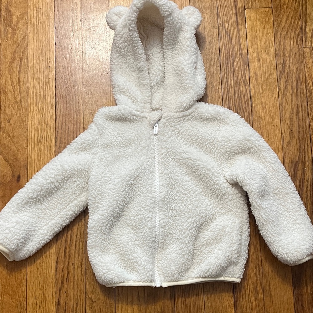 Old Navy Off-White Sherpa Hoodie